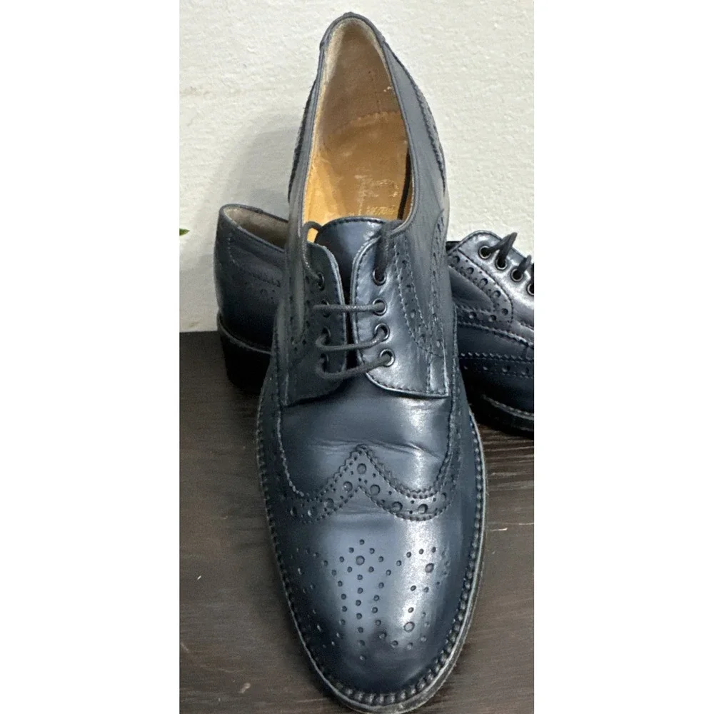 Clif Paris shoes 35.5  Blue Color leather 1